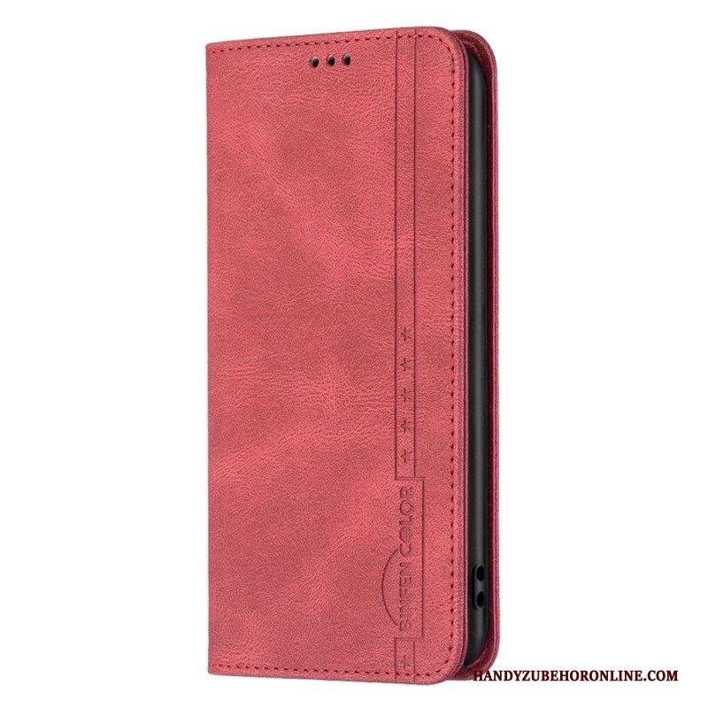 Folio Cover iPhone 14 Custodia in pelle Colore Binfen