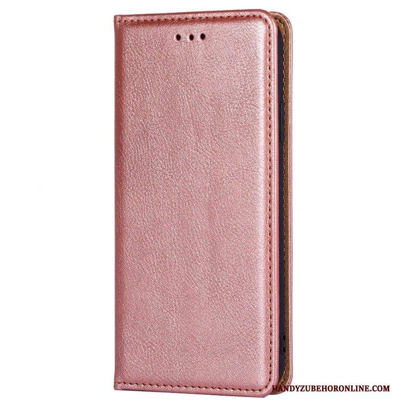 Folio Cover iPhone 14 Custodia in pelle Cuciture In Ecopelle