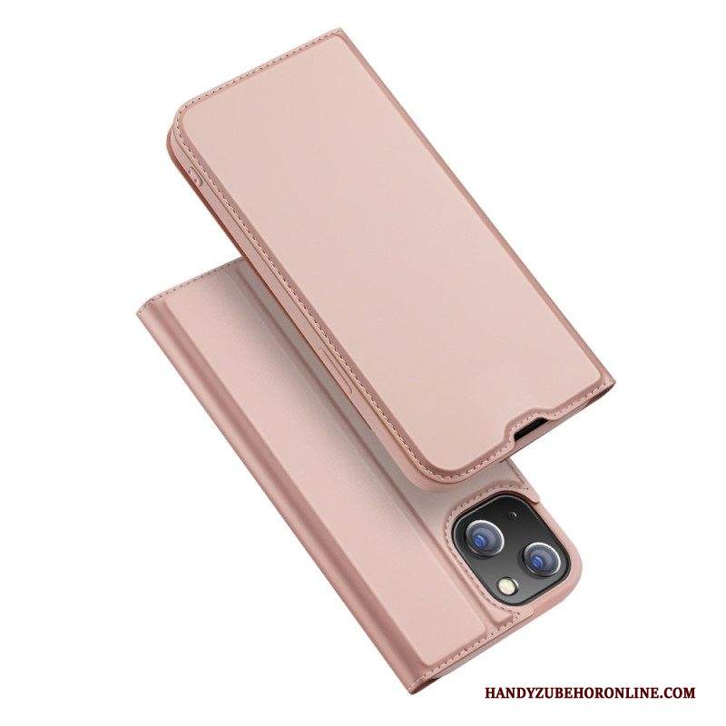 Folio Cover iPhone 14 Custodia in pelle Pelle Pro Dux Ducis