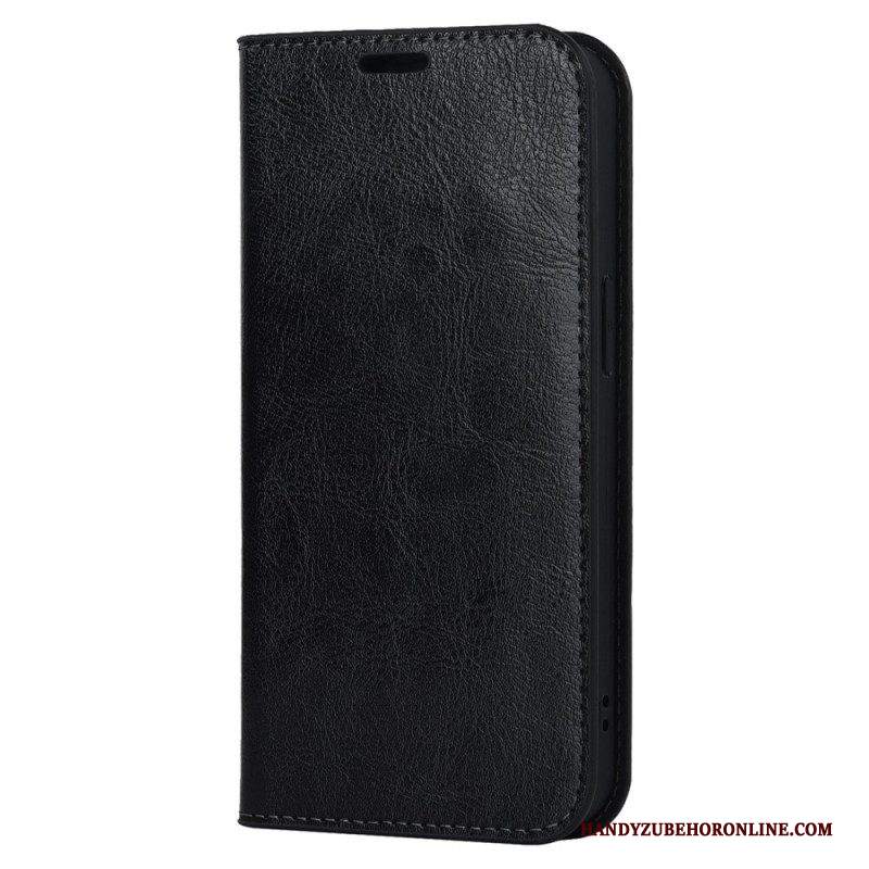 Folio Cover iPhone 14 Custodia in pelle Pelle Vera