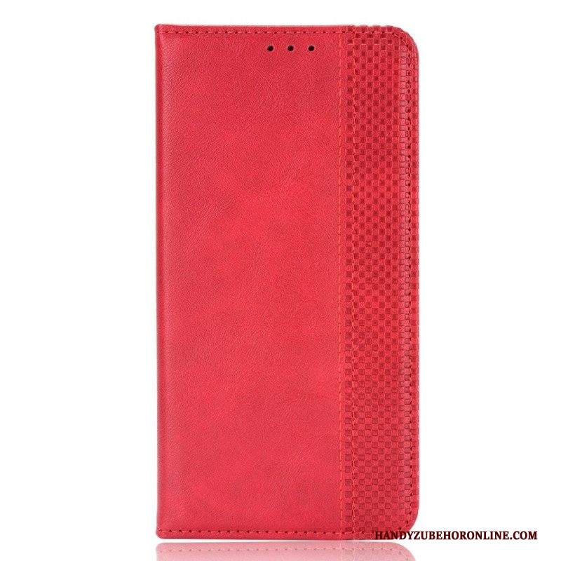 Folio Cover iPhone 14 Custodia in pelle Stile Stilizzato In Pelle