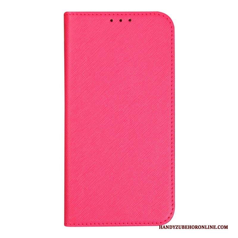 Folio Cover iPhone 14 Custodia in pelle Strutturato