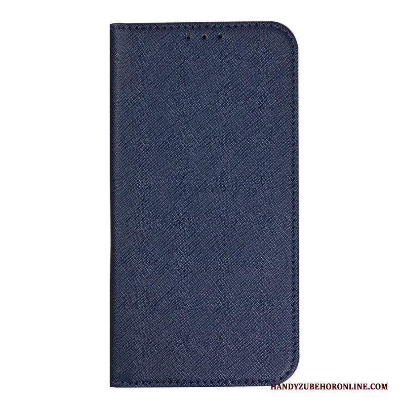 Folio Cover iPhone 14 Custodia in pelle Strutturato