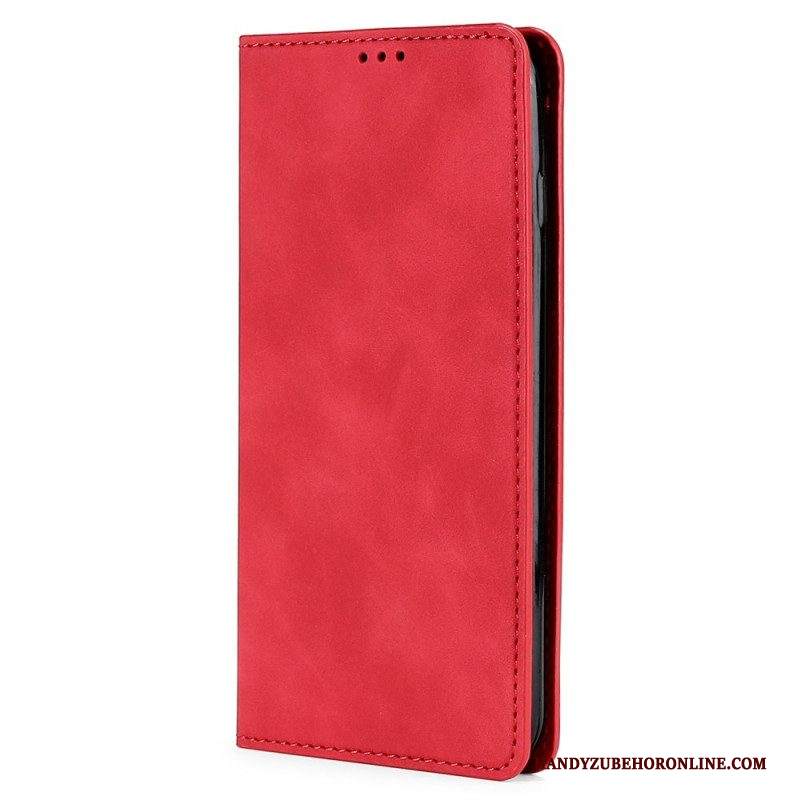 Folio Cover iPhone 14 Custodia in pelle Tocco Di Pelle