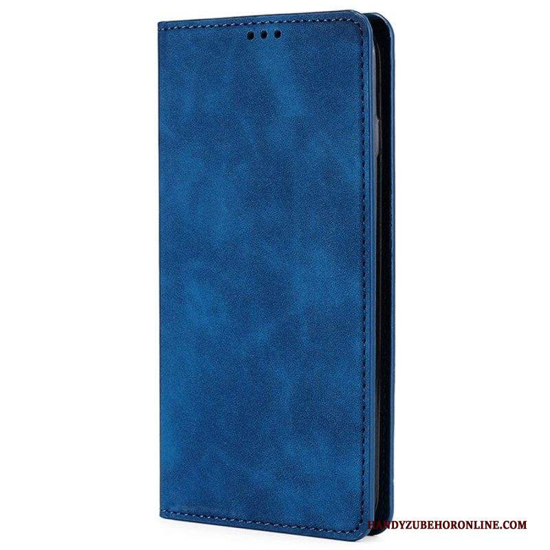 Folio Cover iPhone 14 Plus Custodia in pelle Eleganza In Ecopelle