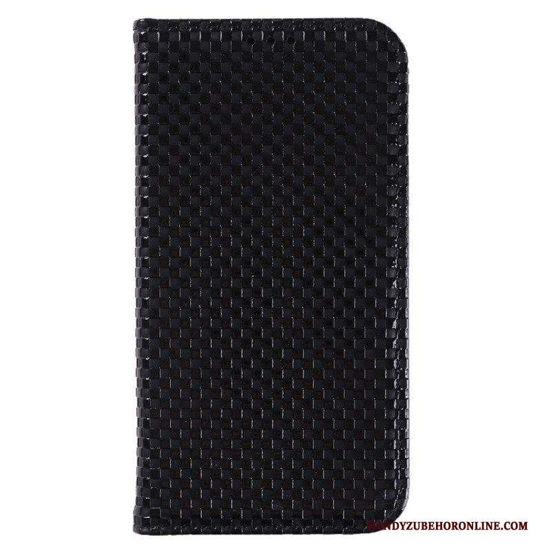 Folio Cover iPhone 14 Pro Custodia in pelle Strutturato