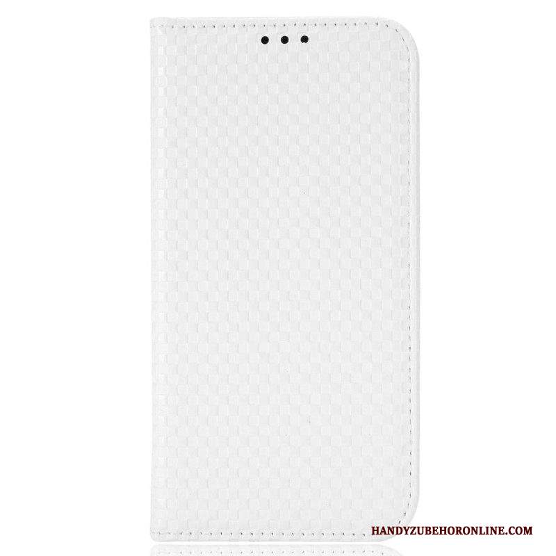 Folio Cover iPhone 14 Pro Custodia in pelle Strutturato