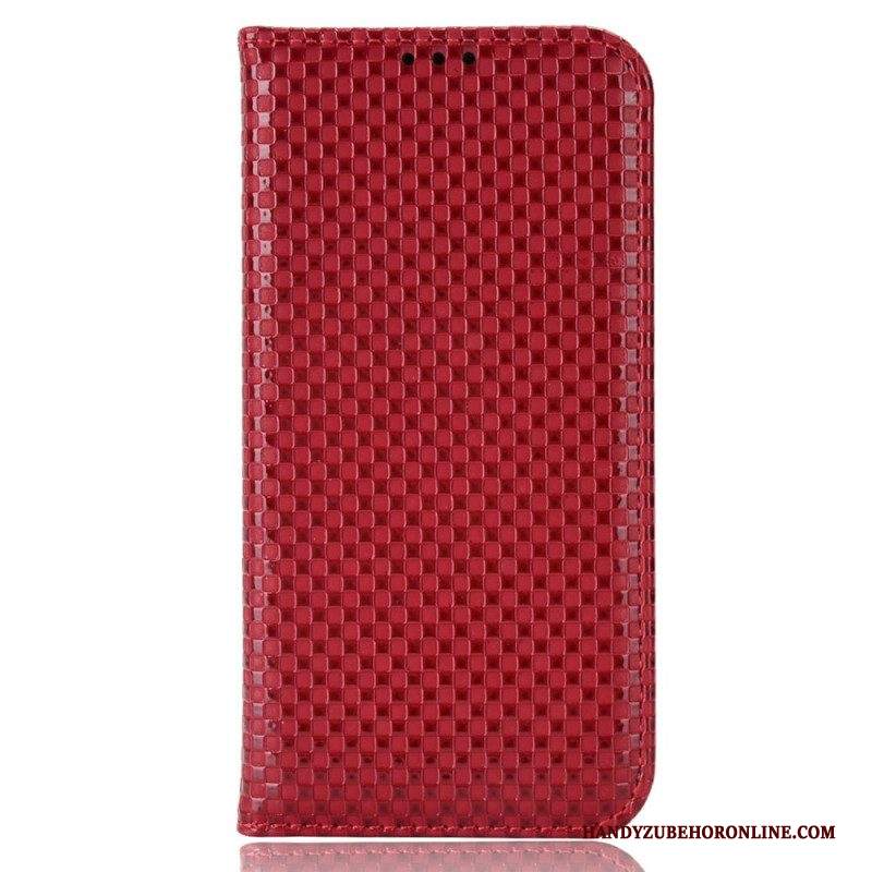 Folio Cover iPhone 14 Pro Custodia in pelle Strutturato