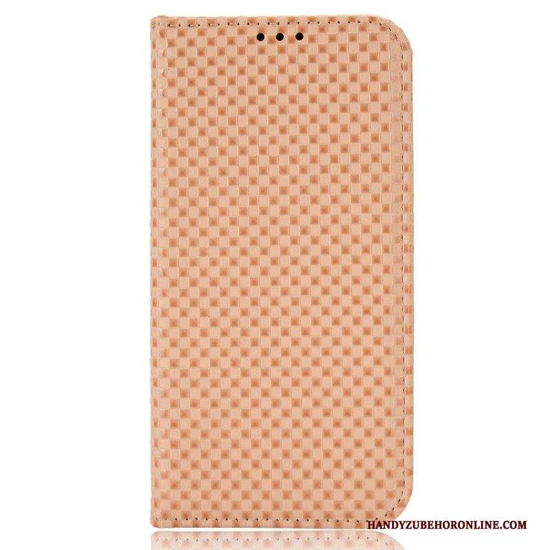 Folio Cover iPhone 14 Pro Custodia in pelle Strutturato