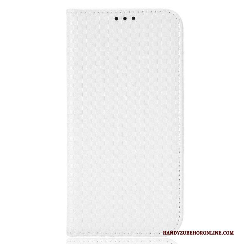 Folio Cover iPhone 14 Pro Max Custodia in pelle Strutturato