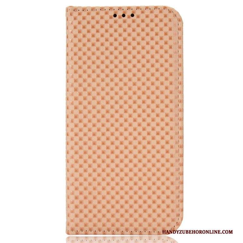 Folio Cover iPhone 14 Pro Max Custodia in pelle Strutturato