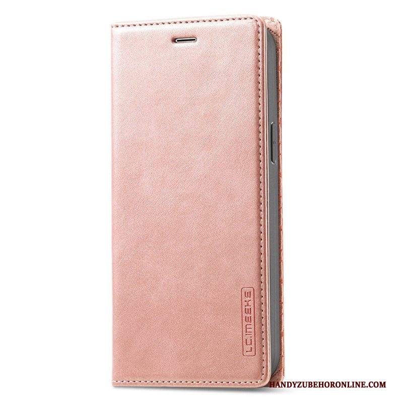 Folio Cover iPhone 15 Custodia in pelle Lc.imeeke