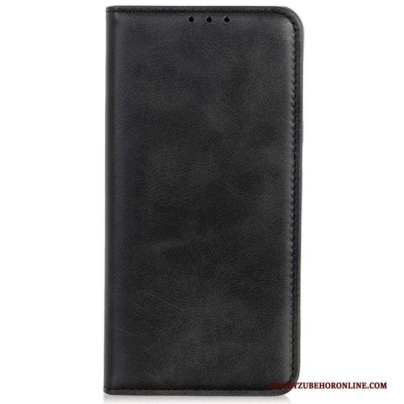 Folio Cover iPhone 15 Custodia in pelle Pelle Crosta