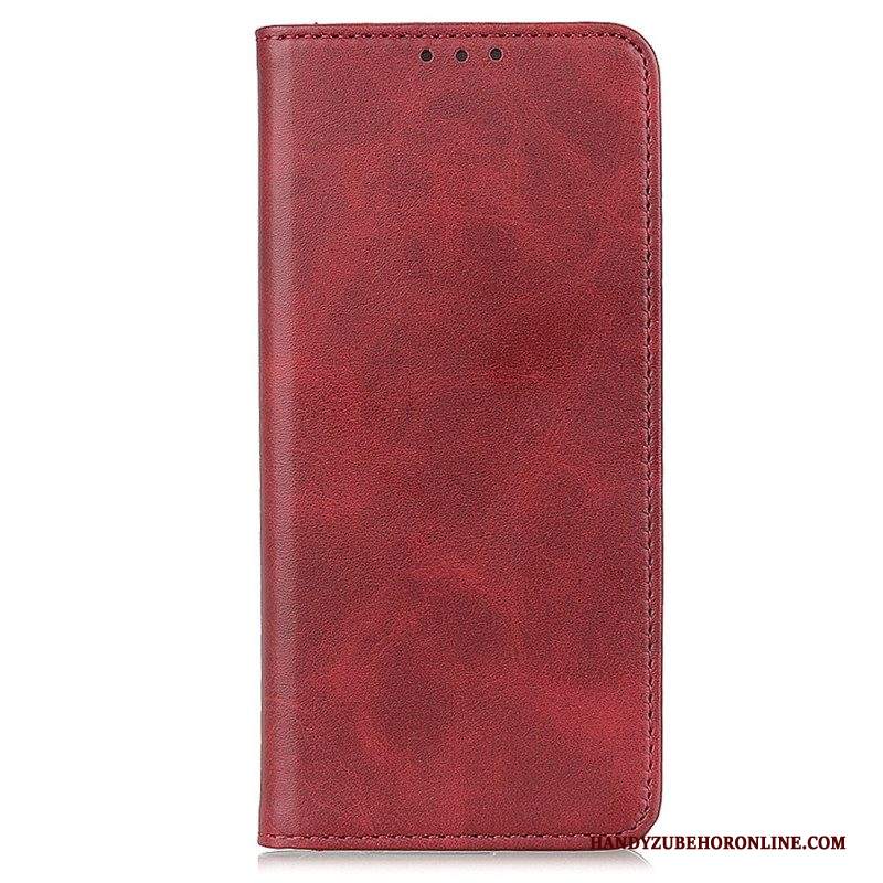 Folio Cover iPhone 15 Custodia in pelle Pelle Crosta