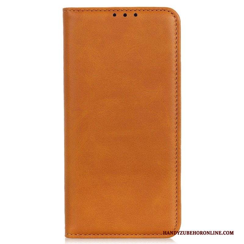 Folio Cover iPhone 15 Custodia in pelle Pelle Crosta