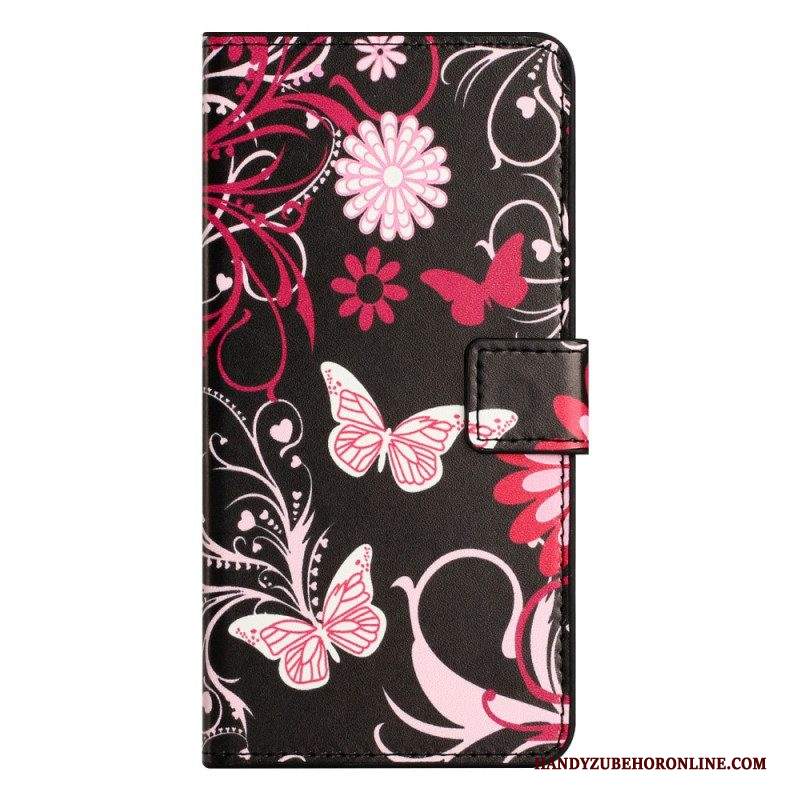 Folio Cover iPhone 15 Plus Bellissime Farfalle