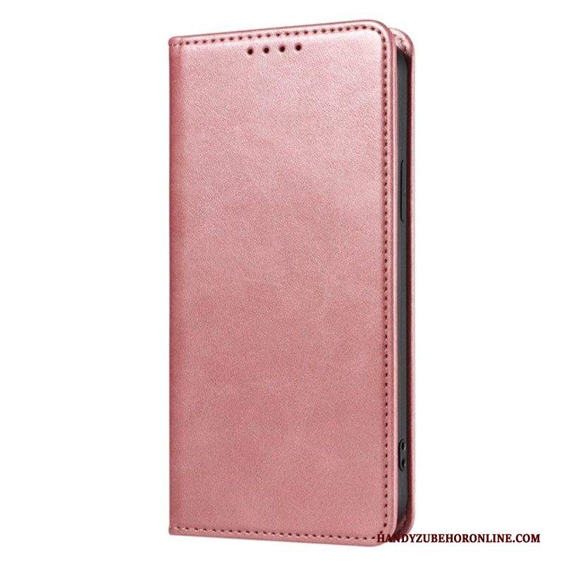 Folio Cover iPhone 15 Plus Custodia in pelle Classico Effetto Pelle