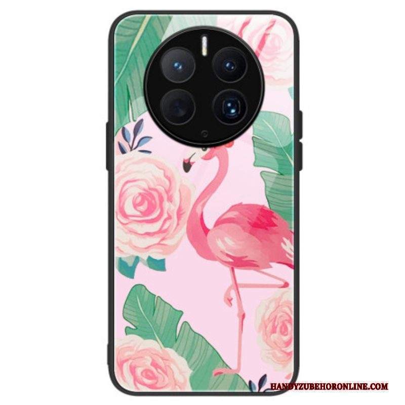 Cover Huawei Mate 50 Pro Vetro Temperato Fenicottero