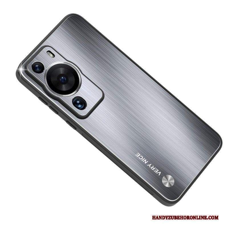 Cover Huawei P60 Pro Alluminio Spazzolato