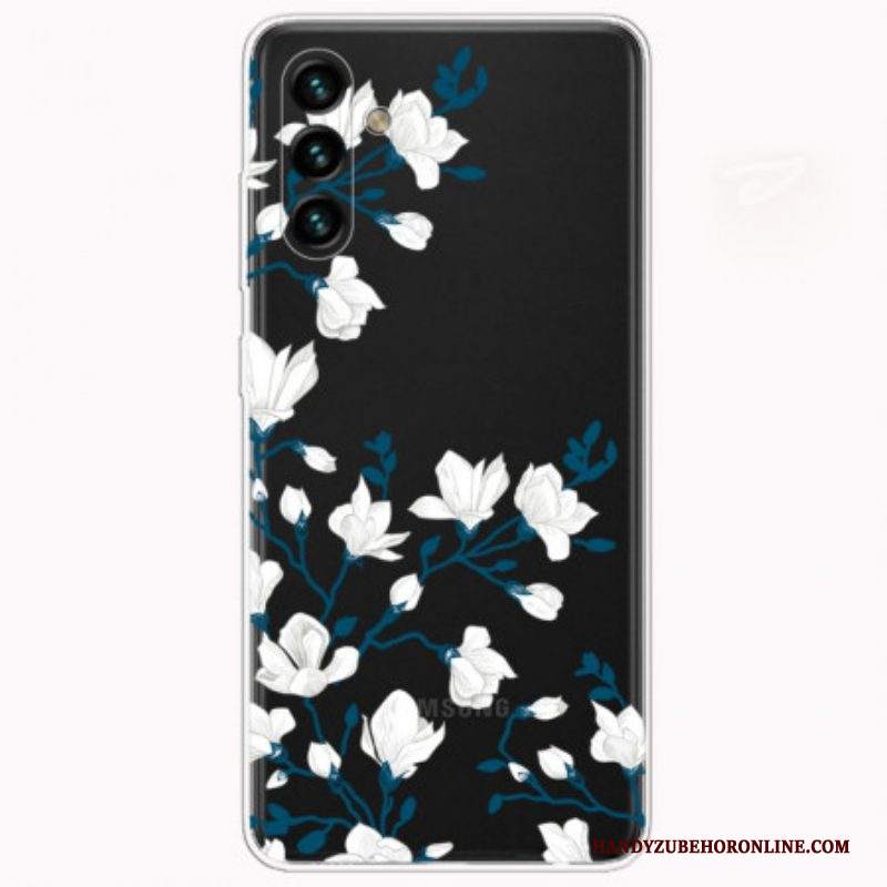 Cover Samsung Galaxy A13 5G / A04s Fiori Bianchi