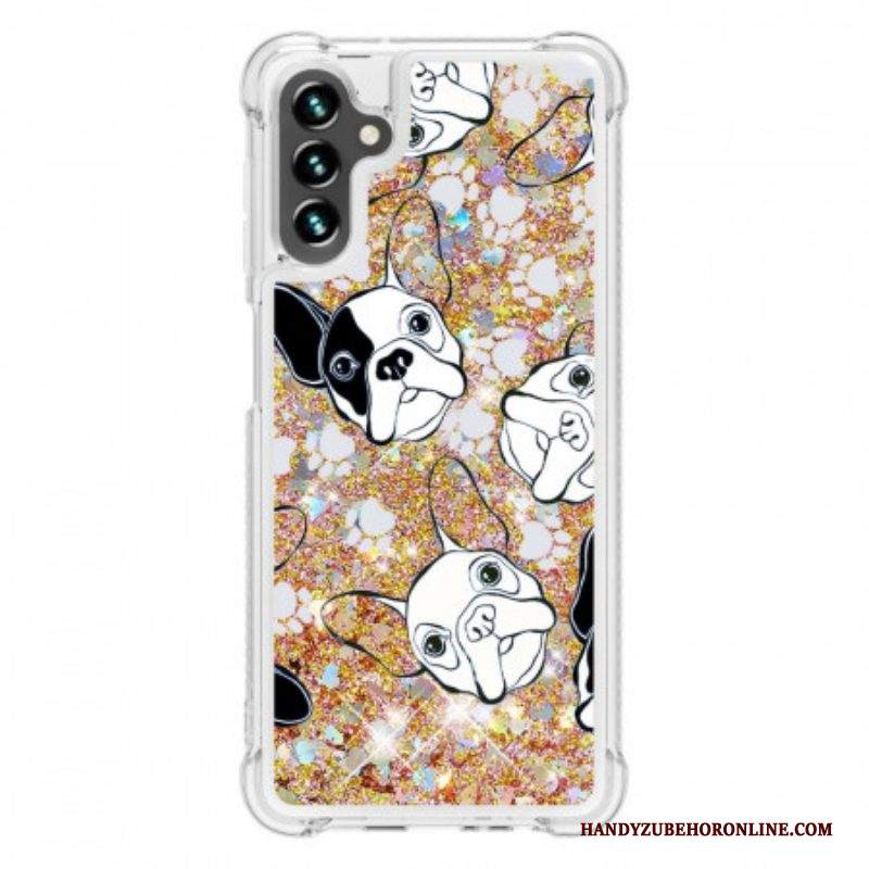 Cover Samsung Galaxy A13 5G / A04s Signor Cane Paillettes