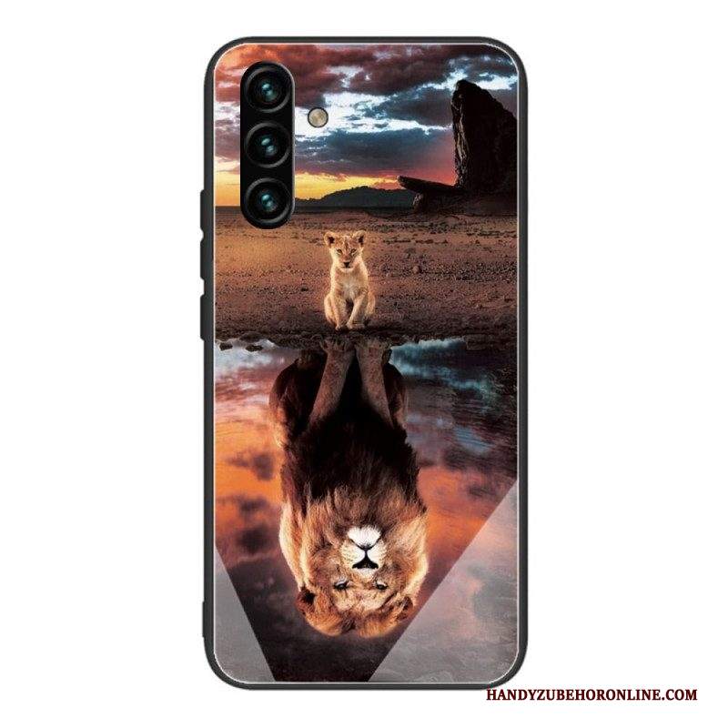 Cover Samsung Galaxy A13 5G / A04s Vetro Temperato Da Sogno Di Lion Cub