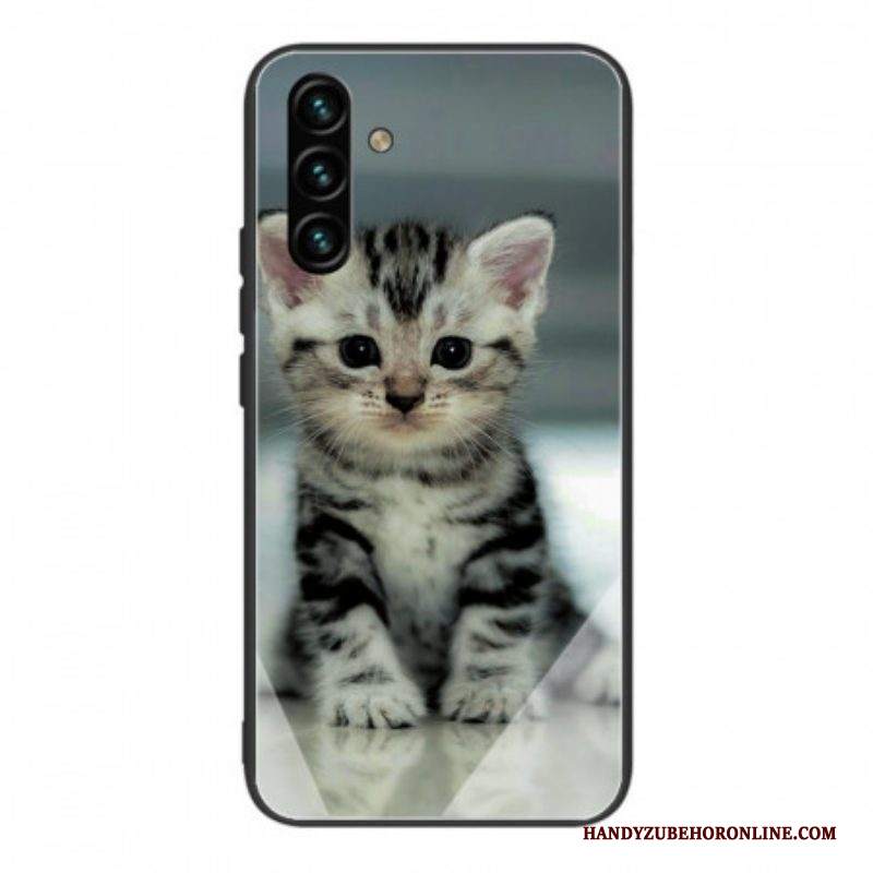 Cover Samsung Galaxy A13 5G / A04s Vetro Temperato Gattino