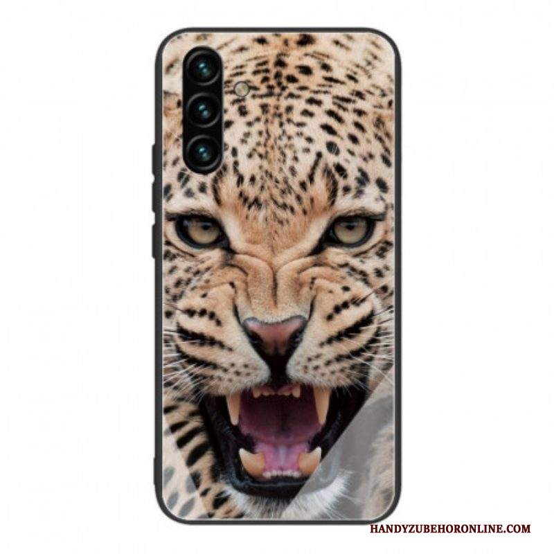 Cover Samsung Galaxy A13 5G / A04s Vetro Temperato Leopardo