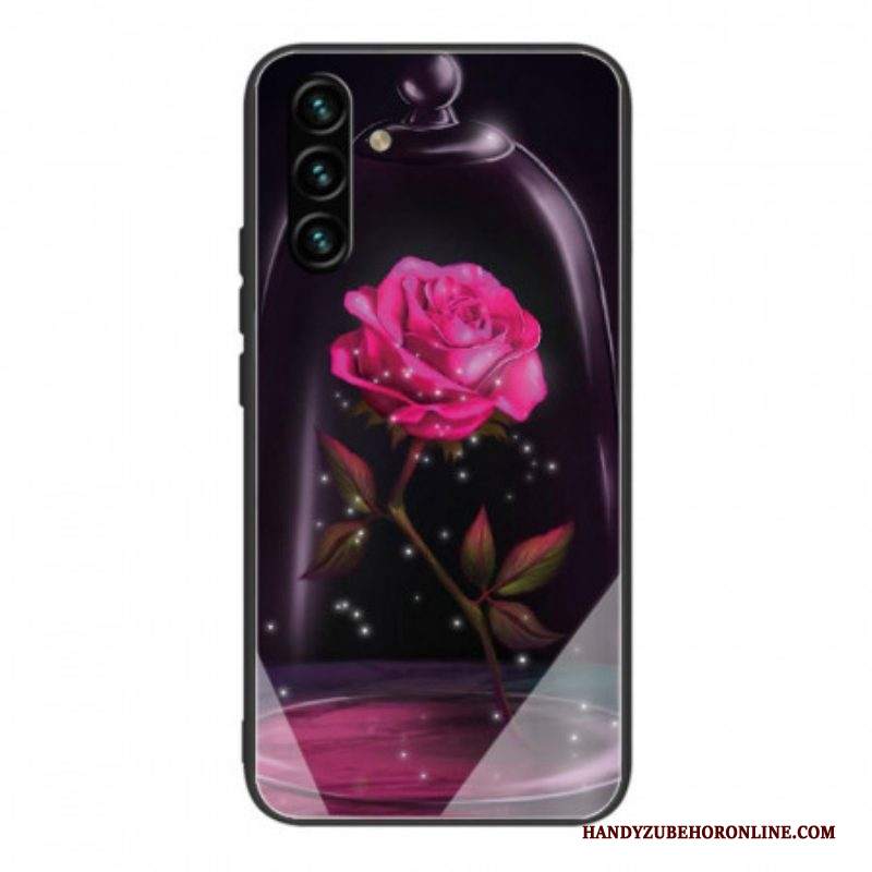 Cover Samsung Galaxy A13 5G / A04s Vetro Temperato Rosa Magico