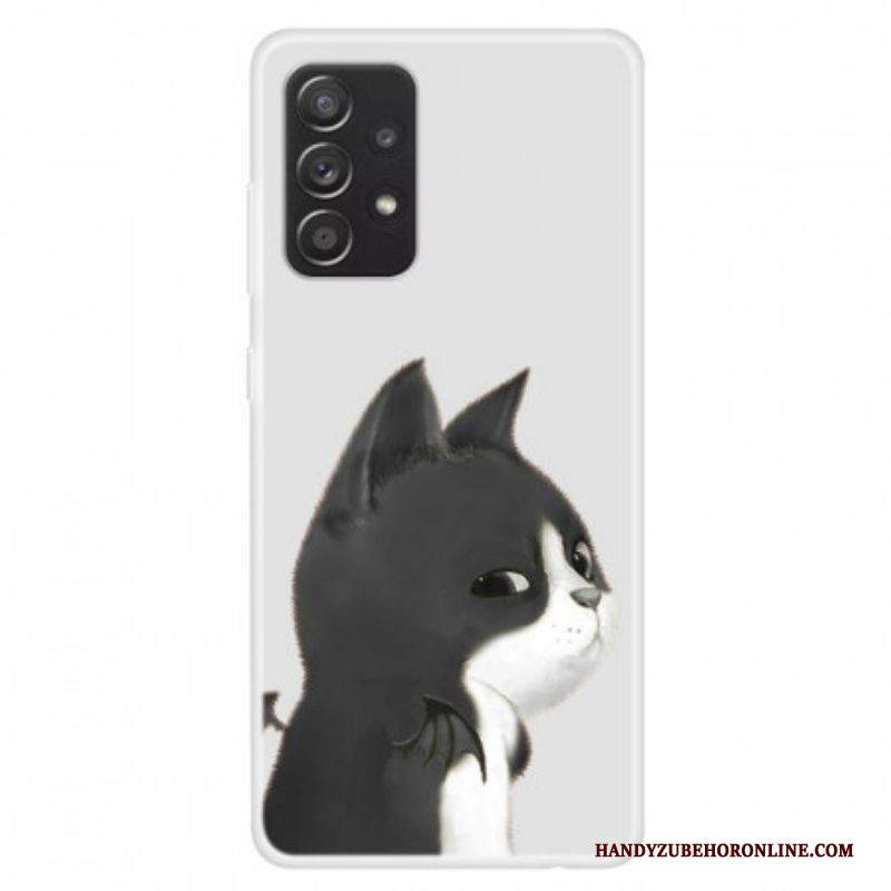 Cover Samsung Galaxy A13 Gatto Diavolo