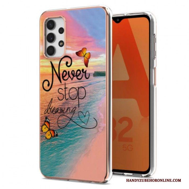 Cover Samsung Galaxy A13 Non Smettere Mai Di Sognare Farfalle