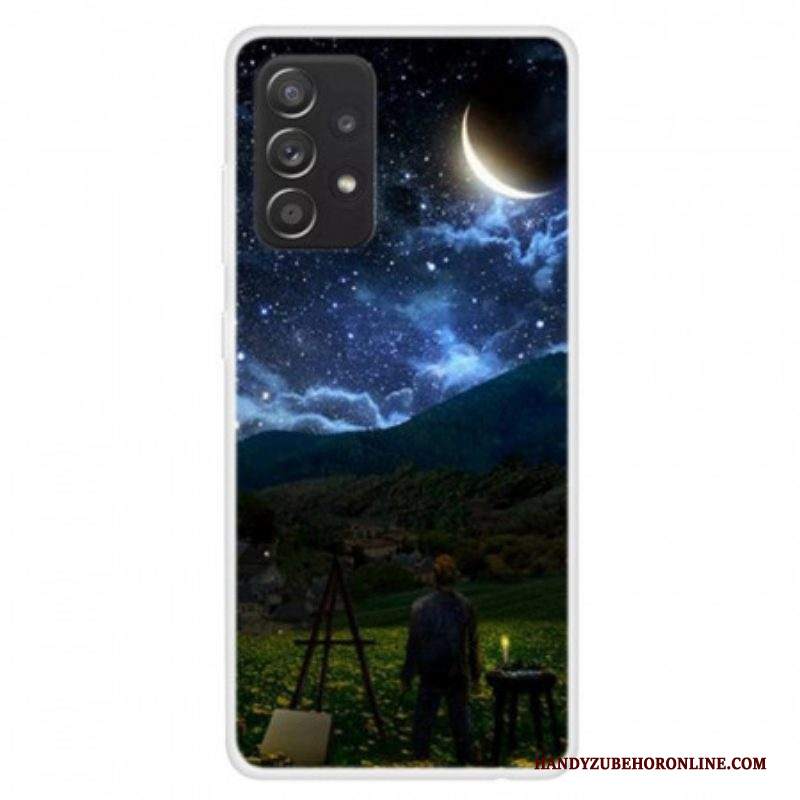 Cover Samsung Galaxy A13 Pittore Nella Notte