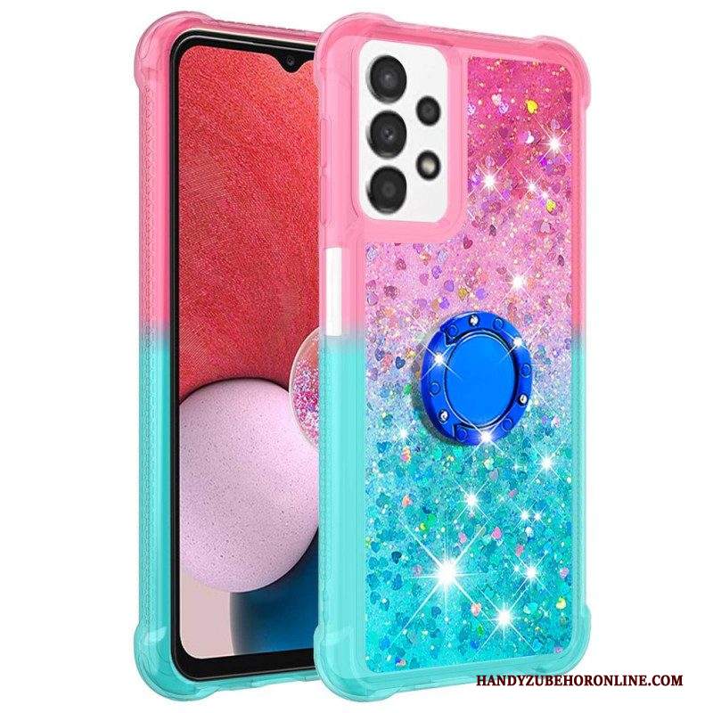 Cover Samsung Galaxy A13 Staffa Ad Anello Glitterata