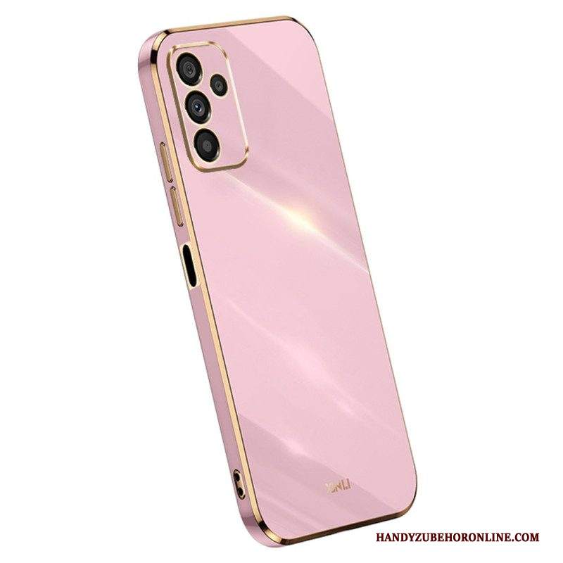 Cover Samsung Galaxy A14 / A14 5G Bordi In Silicone Dorato