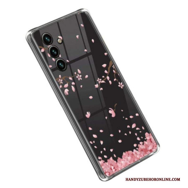 Cover Samsung Galaxy A14 / A14 5G Fiori Rosa Senza Soluzione Di Continuità