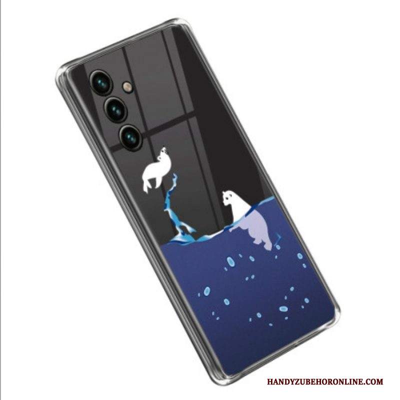 Cover Samsung Galaxy A14 / A14 5G Giochi Di Mare Trasparente