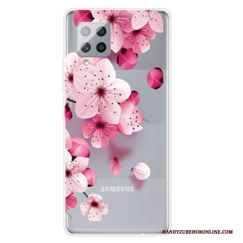 Cover Samsung Galaxy A42 5G Piccoli Fiori Rosa