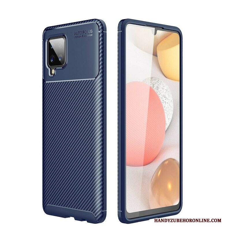 Cover Samsung Galaxy A42 5G Struttura Flessibile In Fibra Di Carbonio