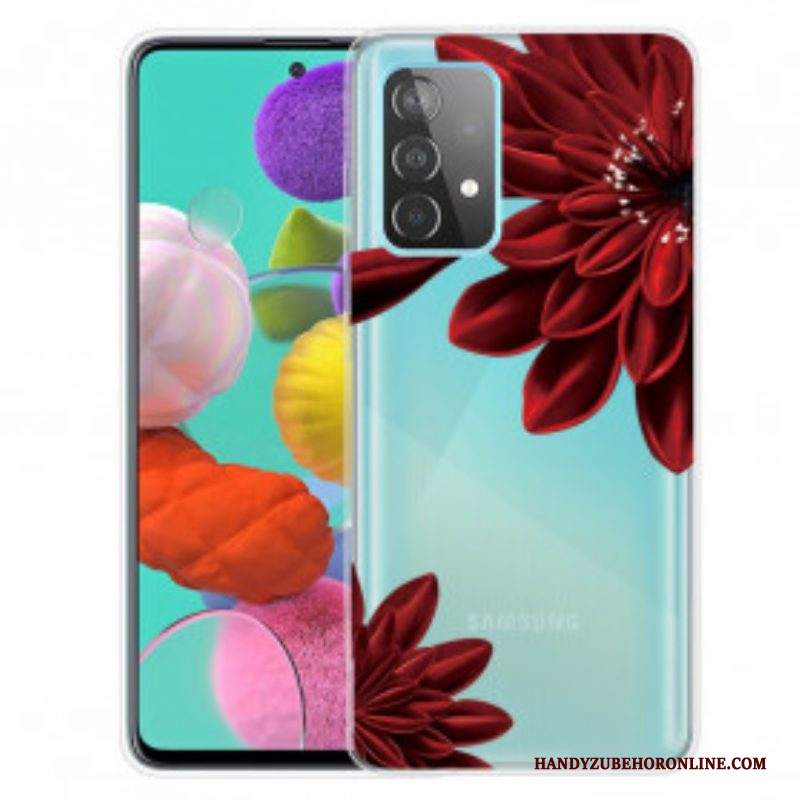 Cover Samsung Galaxy A52 4G / A52 5G / A52s 5G Fiori Selvatici