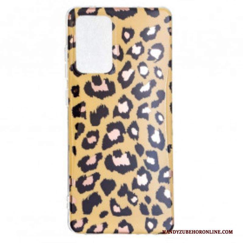 Cover Samsung Galaxy A52 4G / A52 5G / A52s 5G Marmo Stile Leopardo