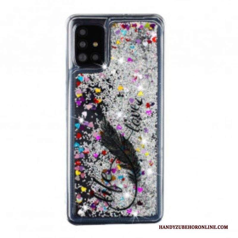 Cover Samsung Galaxy A52 4G / A52 5G / A52s 5G Paillettes Life & Love