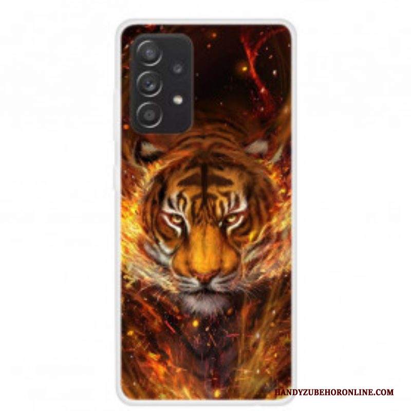 Cover Samsung Galaxy A52 4G / A52 5G / A52s 5G Tigre Flessibile