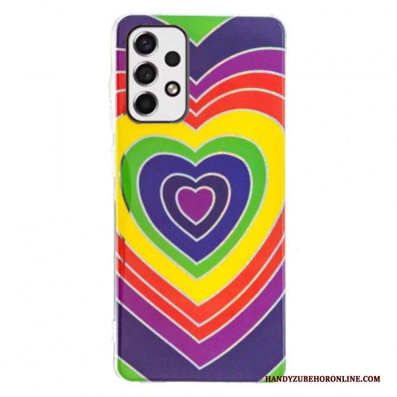 Cover Samsung Galaxy A53 5G Cuore Psichedelico