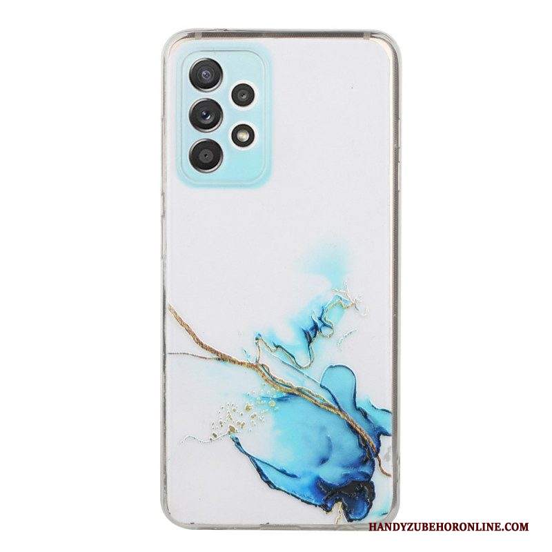 Cover Samsung Galaxy A53 5G Effetto Marmo Siliconato