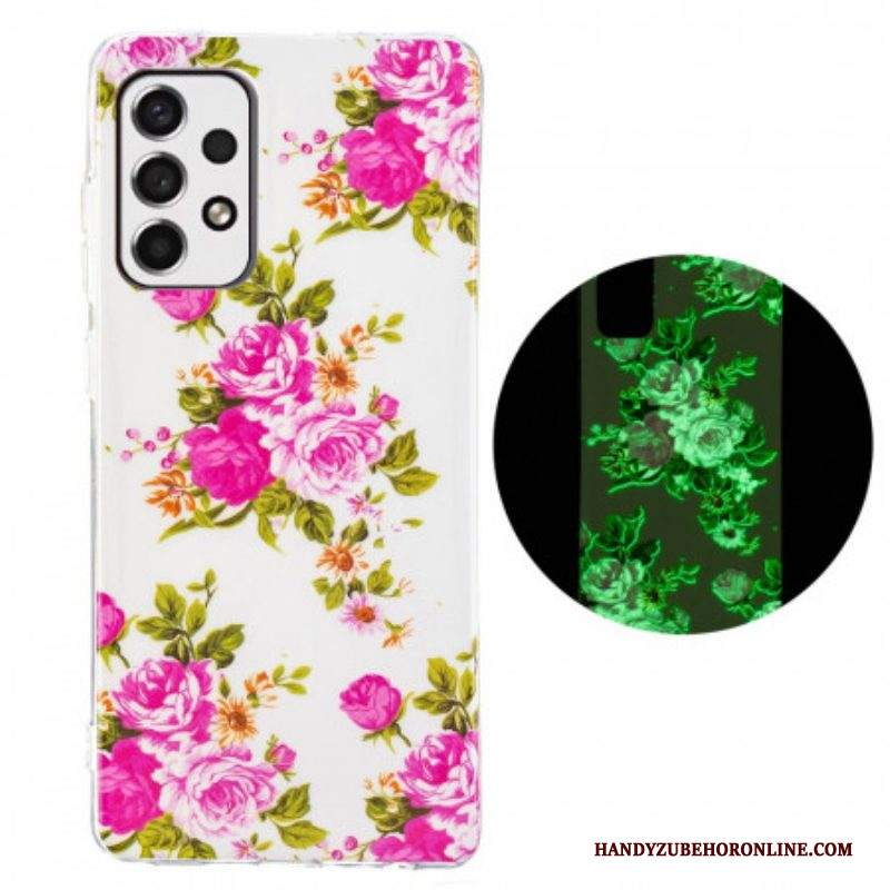 Cover Samsung Galaxy A53 5G Fiori Liberty Fluorescenti