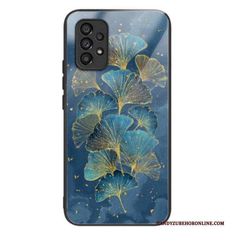 Cover Samsung Galaxy A53 5G Foglie Di Ginkgo In Vetro Temperato