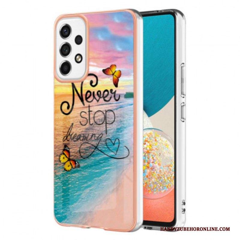 Cover Samsung Galaxy A53 5G Non Smettere Mai Di Sognare Farfalle