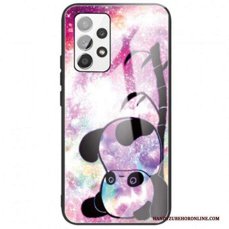 Cover Samsung Galaxy A53 5G Panda In Vetro Temperato