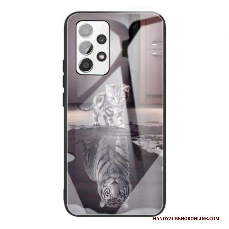 Cover Samsung Galaxy A53 5G Vetro Temperato Ernest La Tigre