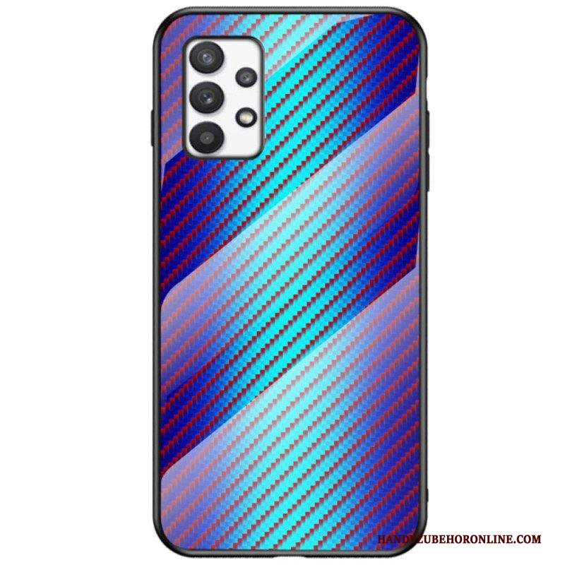 Cover Samsung Galaxy A53 5G Vetro Temperato In Fibra Di Carbonio